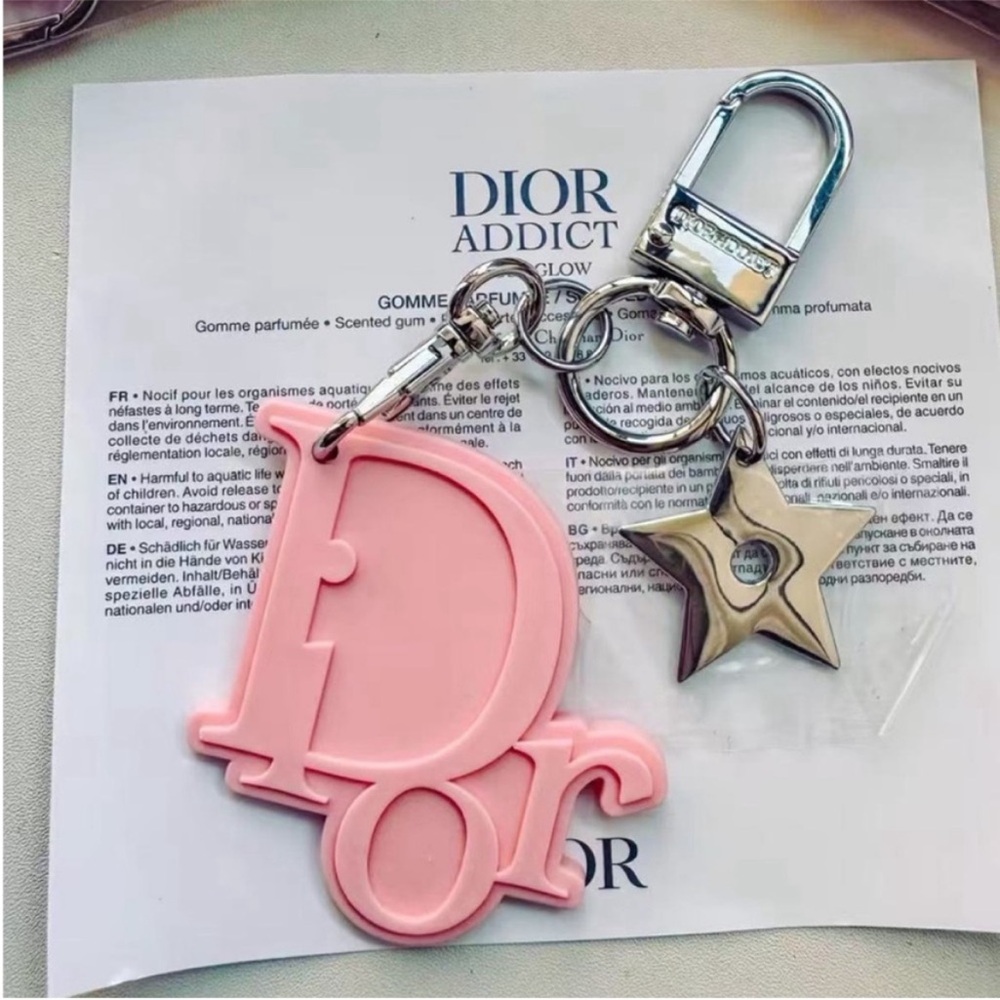 Dior Pink Keychain Charm - Picture 8 of 8